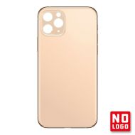 Buy reliable spare parts with Lifetime Warranty | Big Hole No Logo Rear Glass Cover for iPhone 11 Pro Gold | Fast Delivery from our warehouse in Sweden!