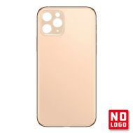 Buy reliable spare parts with Lifetime Warranty | Big Hole No Logo Rear Glass Cover for iPhone 11 Pro Max Gold | Fast Delivery from our warehouse in Sweden!