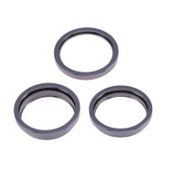 Back Camera Lens Ring for iPhone 14 Pro / 14 Pro Max 3pcs/set Deep Purple - Thepartshome.se