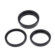 Back Camera Lens Ring for iPhone 14 Pro / 14 Pro Max 3pcs/set Space Black - Thepartshome.se