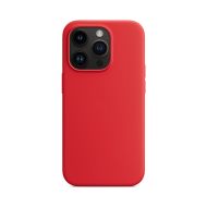 Buy reliable spare parts with Lifetime Warranty | Silicone Case with Magsafe for iPhone 14 Pro Premium Red | Fast Delivery from our warehouse in Sweden!