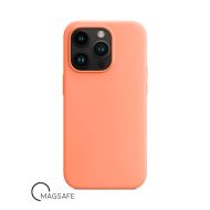 Buy reliable spare parts with Lifetime Warranty | Silicone Case with Magsafe for iPhone 14 Pro Superb Nectarine (Orange) | Fast Delivery from our warehouse in Sweden!