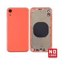 Buy reliable spare parts with Lifetime Warranty | Rear Glass with Frame No Logo for iPhone XR Coral | Fast Delivery from our warehouse in Sweden!