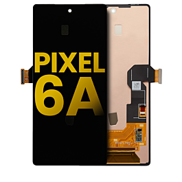 Screen Assembly for Google Pixel 6A Original Refurbished With Frame Black - Thepartshome.eu