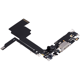 Charging Port Flex Cable for iPhone 15 Pro White Titanium OEM