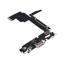 Charging Port Flex Cable for iPhone 15 Pro Max White Titanium OEM - Thepartshome.eu