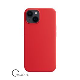 Buy reliable spare parts with Lifetime Warranty | Silicone Case with Magsafe for iPhone 13/13 Pro/14 Superb Red | Fast Delivery from our warehouse in Sweden!