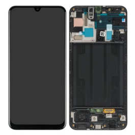 Samsung Galaxy A50 LCD Assembly Black Original Service Pack