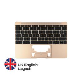 Top Case Keyboard for MacBook 12-inch A1534 2015 (UK) Gold