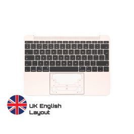 Top Case Keyboard Microphone Macbook 12 A1534 Uk English Rose Gold OEM Quality with Lifetime Warranty