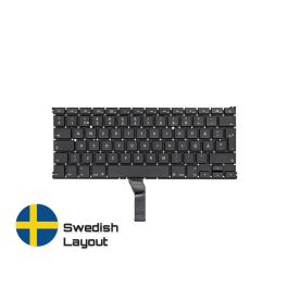 Köp MacBook Reservdelar med Livstids Garanti! | Svenskt Tangentbord till MacBook Air 13-inch A1466 A1369 | Swedish Keyboard Snabbleverans från vårt lager i Helsingborg