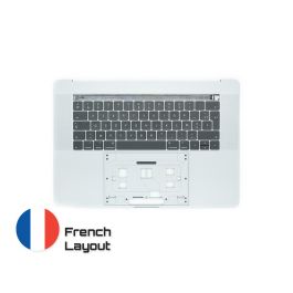 Achetez des pièces détachées MacBook fiables avec une garantie à vie | Topcase avec Clavier Disposition Français pour MacBook Pro A1707 Space Grey | French Keyboard Livraison rapide de la Suède vers la France !