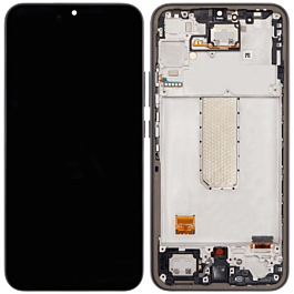 Screen Assembly with Frame for Samsung Galaxy A34 2023/A346 Original Refurbished Graphite