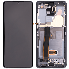 Screen Assembly with Frame for Samsung Galaxy S20 Ultra Original Refurbished Cosmic Grey - Thepartshome.eu