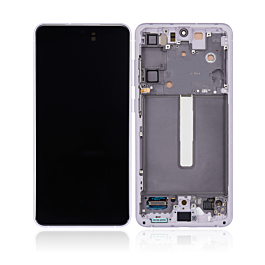 Screen Assembly with Frame for Samsung Galaxy S21 FE Original Refurbished Lavender