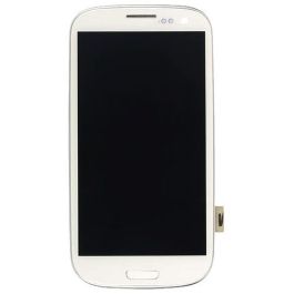 Samsung Galaxy S3 (i9305) LCD Assembly with Frame [White] [OEM]